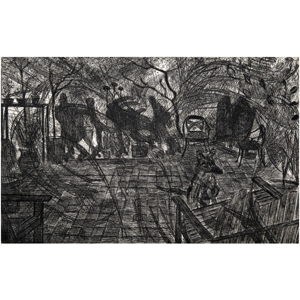 Humberto Baca - El grabado - Jardín del taller, 2019