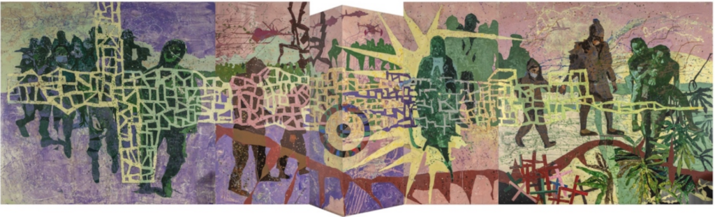 Artist Castro Leñero
Mural Desplazamiento at Colegio San Idelfonso CDMX, 2025.